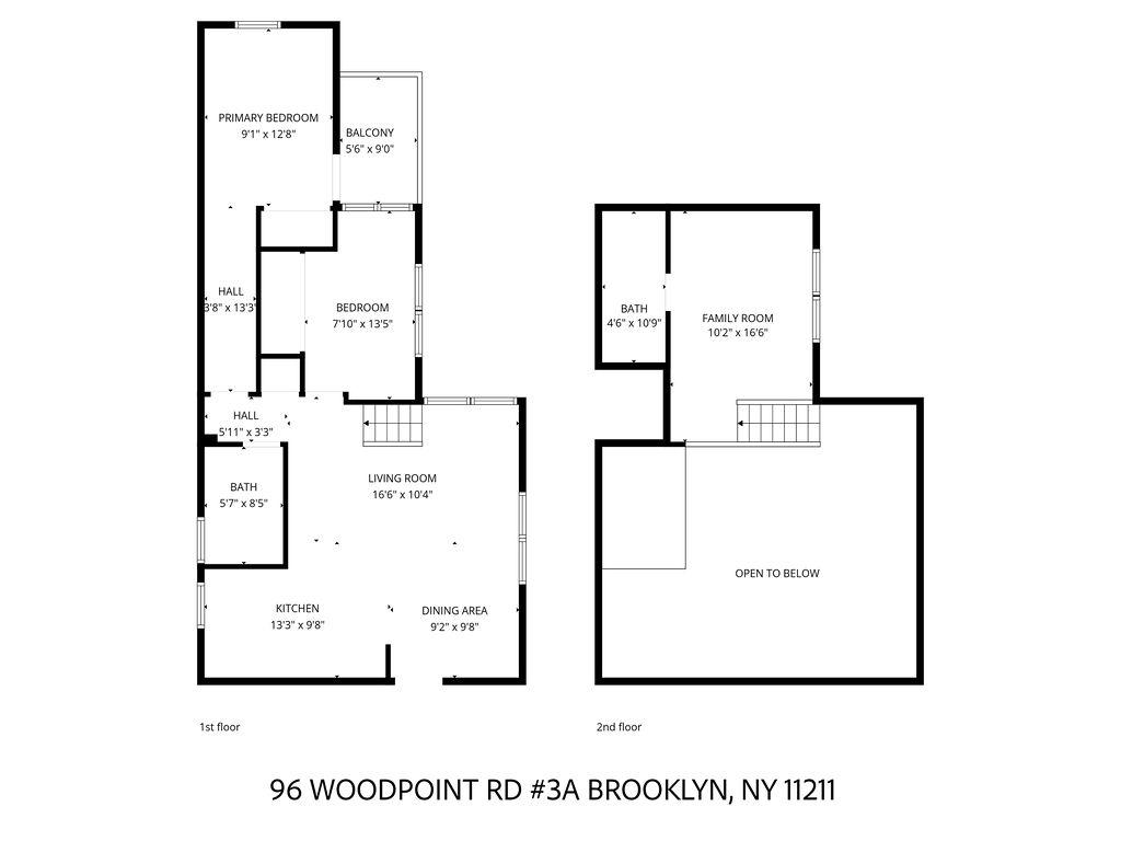 96 Woodpoint Road 3-A East Williamsburg Brooklyn NY 11211
