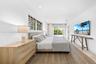 Bright master bedroom with lots of privacy.