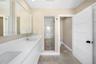 Shower & separate toilette room.