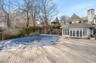 Deck with pool covered