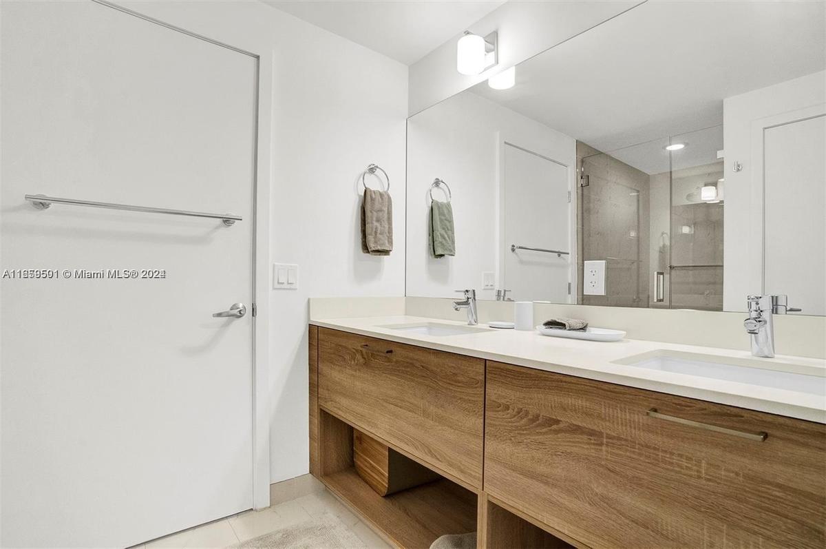 Primary Bathroom - with double sinks, & spacious shower