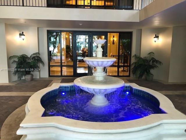 Fountain in valet