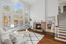 Dual fireplace, and a high ceilings