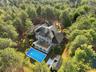 Spacious backyard with heated pool