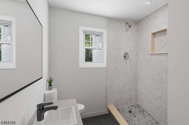 Bath with shower rendering