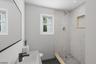 Bath with shower rendering