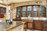 Kitchen leaded glass window
