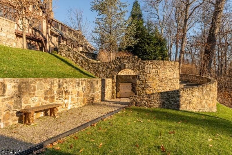 Terraced stone walls