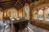 Stone dining porch