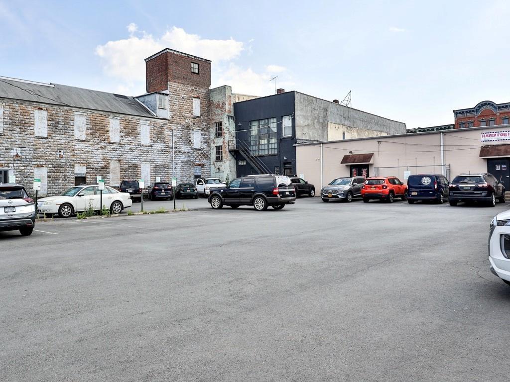 View of uncovered parking lot