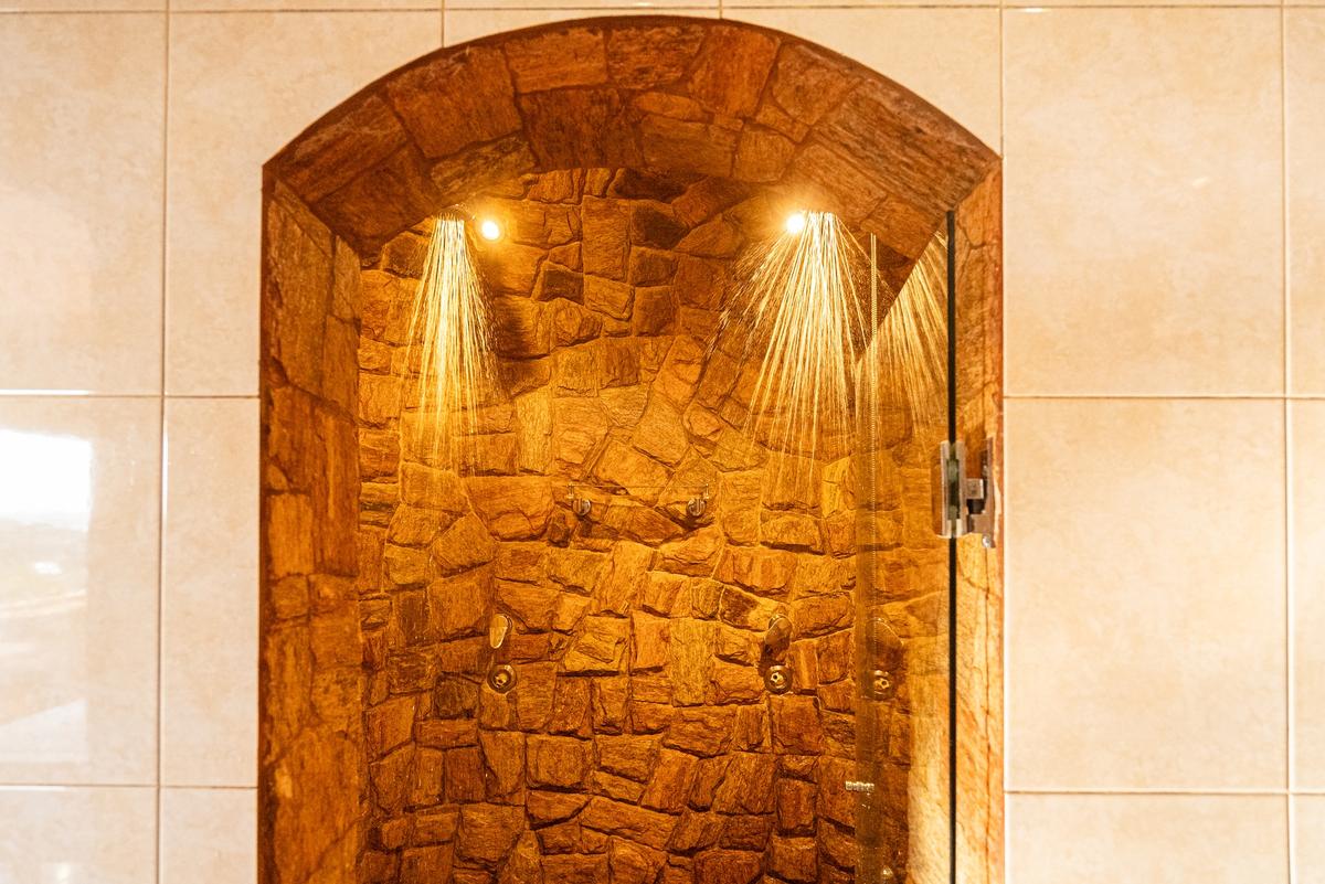 Primary Suite Double Stone Shower