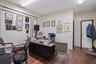 Office with wood-type flooring