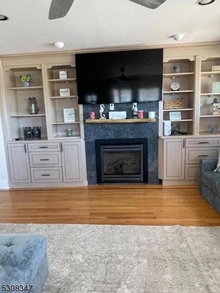 Gas fireplace & built-in