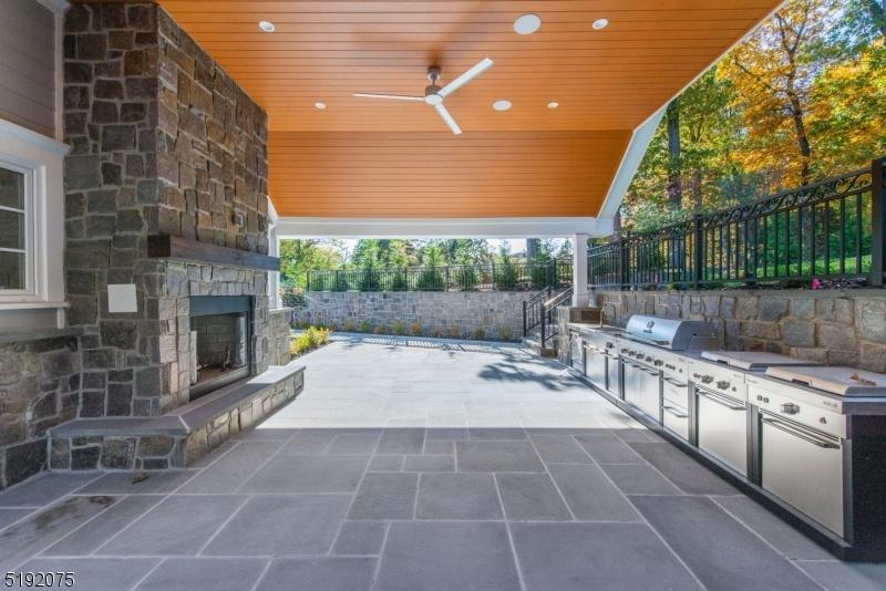 Outdoor Fireplace & Canopy