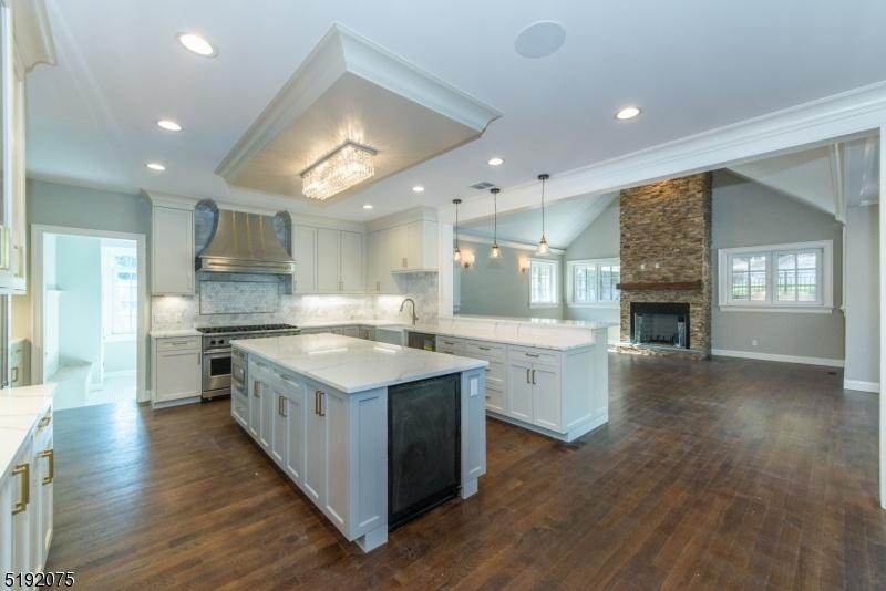Kitchen View Into Family Room