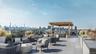 View of patio / terrace featuring outdoor lounge area and a view of skyline