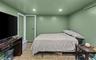 Bedroom with recessed lighting