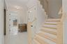 Stairway with marble finish floors