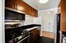 Kitchen with stainless steel appliances