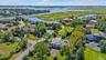 Aerial view of a large body of water