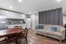 open living/dining room