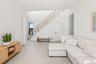 Living room with stairs
