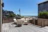 Wooden deck with a water view