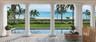 Front porch overlooking pool and the Atlantic Ocean