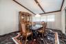 Expansive Formal Dining Room with imported/custom stone.