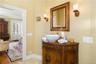 Bathroom featuring vanity and baseboards