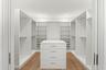 Primary closet and storage space