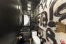 Dramatic powder bathroom