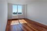 Empty room featuring radiator and hardwood / wood-style flooring