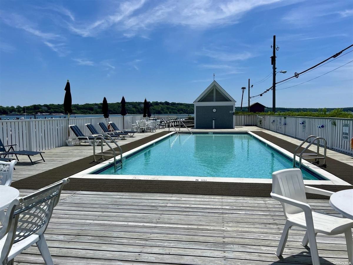 Heated bayfront pool