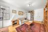 Living area with light wood finished floors