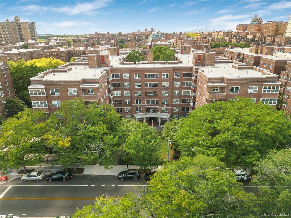 View of urban area with apartment complex
