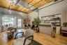 Salon with hardwood floors 16.5 X 37.11W bath