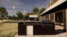 Deck featuring area for grilling and a sunroom