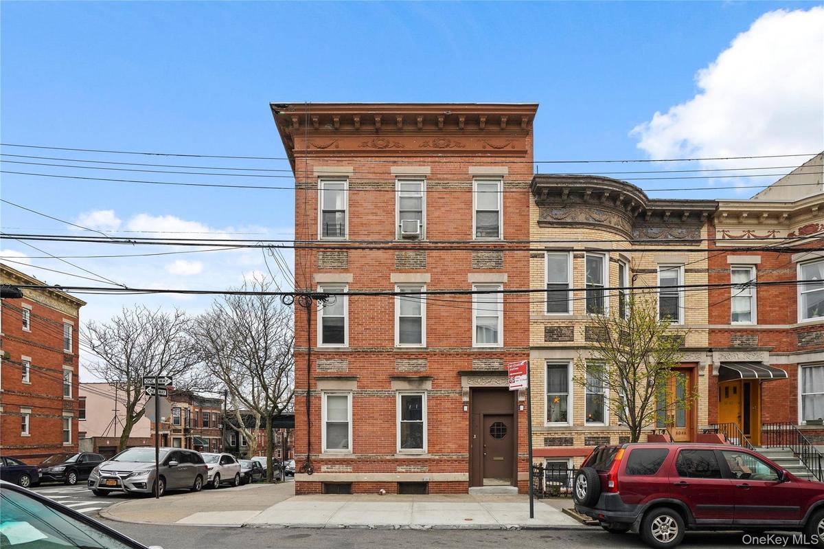 View of front facade with brick siding