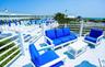 Wooden deck with outdoor lounge area