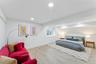 Bedroom featuring recessed lighting and light wood-type flooring