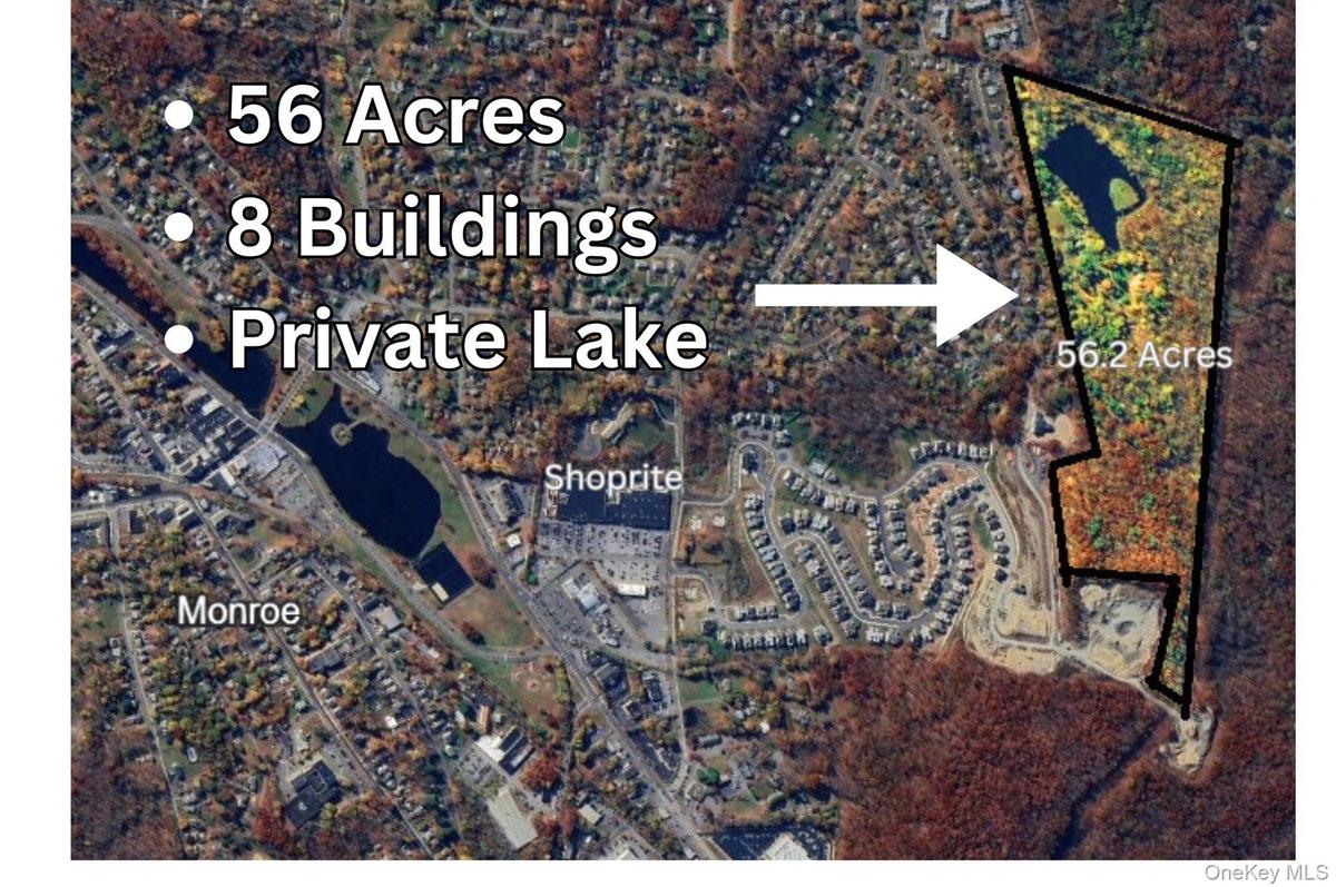 Aerial view of property's location