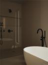 Primary Bathroom w/ dual sided walk in shower.