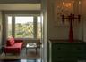 Sitting room featuring wood finished floors and baseboards