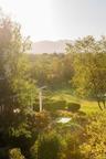 View of home's community with a pergola and a mountain view