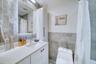 Guest. Upstairs. 
Subway Tile.