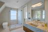 Primary bathroom custom sink and vanity