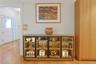 Kitchen with custom display cabinet
