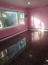 Spare room with granite floors, baseboard heating, a wall mounted AC, recessed lighting, and crown molding