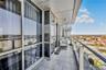 Balcony with a view of city